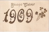 Ilustratie din anul 1909 cu motive ornamentale (necirculata)