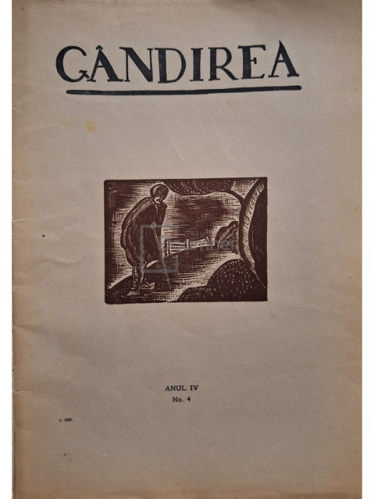 Revista Gandirea, anul IV, nr. 4 (editia 1924)