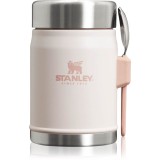Stanley Classic Legendary Food Jar + Spork cutie pentru alimente cu furculiță Rose Quartz 400 ml