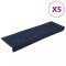 vidaXL Covorașe autoadezive pentru scări, 5 buc., 65x21x4 cm, antracit, cu margine dreptunghiulară 149732