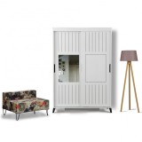 Cumpara ieftin Dulap Pasific Home Fuga - 120 Parlak Beyaz Dolap