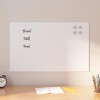 Gossi tabla magnetica de perete, alb, 80x50 cm, sticla securizata