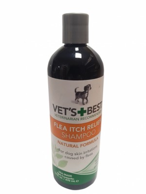 Sampon pentru dermatite alergenice cauzate de purici caini, Vet&amp;#039;s Best, 470 ml foto