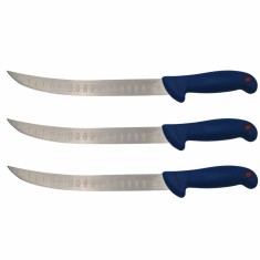 Set trei cutite de bucatar DEPOX&reg;, Chef&#039;s Knife, otel inoxidabil, 38 cm, albastru