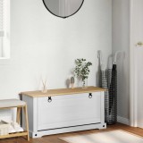 vidaXL Dulap pentru pantofi cu raft Corona Alb 99 x 32 x 49 cm 42024952