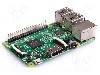 Raspberry Pi 3 Model B, 1GB RAM, 1.2GHz, Ethernet, GPIO, MIPI-CSI/DSI, USB, WiFi, Bluetooth