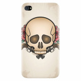 Husa silicon pentru Apple Iphone 4 / 4S, Skulls And Roses