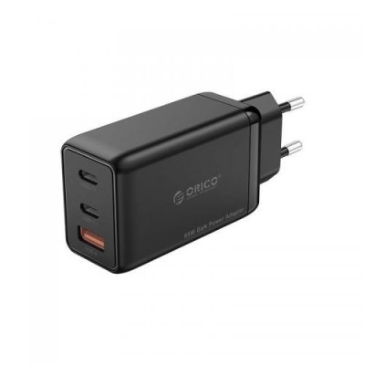 Adaptor incarcator priza Orico Rapid 65W USB + 2x USB-C Super Fast Charging foto