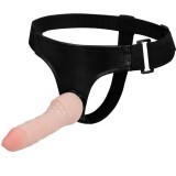 Strap-On Ultra Cyberskin, Natural, 16 cm, Debra