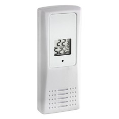 Transmitator Wireless Digital TFA pentru Temperatura si Umiditate cu Afisaj LCD Alb foto