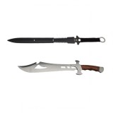 Cumpara ieftin Set sabie si maceta, DEPOX&reg;, Style of Persia, otel inoxidabil, 50 cm, argintiu