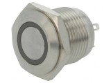 Comutator anti-vandalism IP65 2A 36VDC &Oslash;16mm