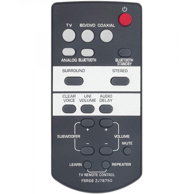Telecomanda pentru soundbar Yamaha FSR66 ZJ78750, x-remote, Negru foto