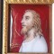 LIMOGES tablou ISUS HRISTOS pictat manual in EMAIL semnat G. CANDELIER manopera EXCEPTIONALA unic FRANTA. DE COLECTIE