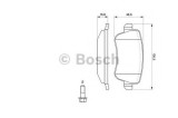 Set placute frana,frana disc FIAT CROMA (194) (2005 - 2016) BOSCH 0 986 494 126