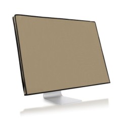 Husa pentru monitor Apple iMac 27&amp;quot;/iMac Pro 27&amp;quot;, Kwmobile, Bej, Textil, 41251.11 foto