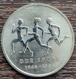 (M244) MONEDA GERMANIA DEMOCRATA (RDG, DDR) - 10 MARK 1988, 40 ANI SPORT IN DDR