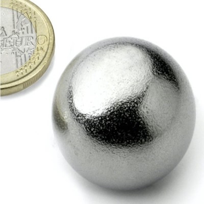 Magnet neodim sfera &amp;Oslash;26 mm, putere 9 kg, N38 foto