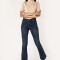Blugi Dama Albastru inchis Evazati Nina Carter P079 M8