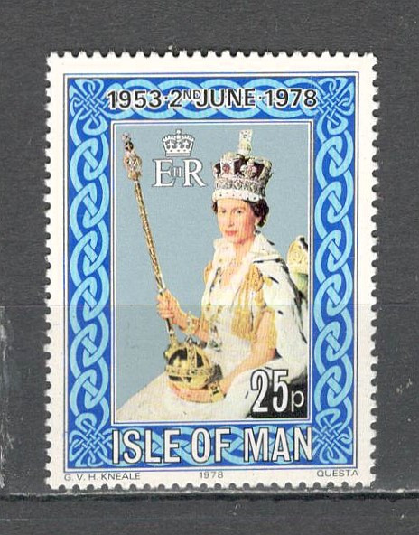 Isle of Man.1978 25 ani incoronarea Reginei Elisabeth II GI.10