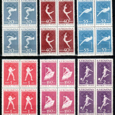 Romania 1960, LP 499, Jocurile Olimpice Roma II, seria in blocuri de 4, MNH!