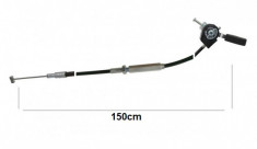 Cablu acceleratie + maneta universal motocultor 150cm foto