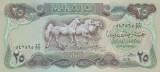 Bancnota Irak 25 Dinari 1982 - P72 UNC ( vezi descriere )