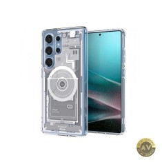 Husa MagSafe pentru Samsung Galaxy S25 Ultra S938 Spigen Ultra Hybrid Zero One Alba