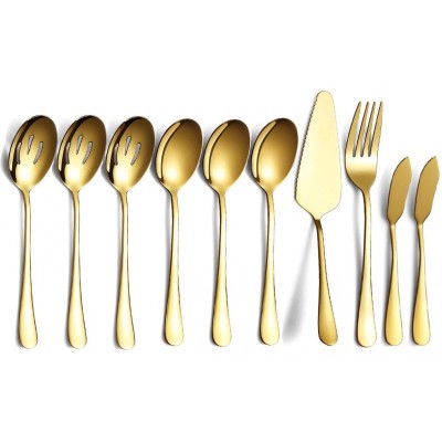 Set tacamuri Berglander, 10 piese, 18/0 inox, Auriu foto