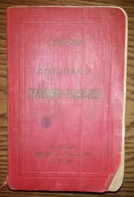 L. Darchini - Dizionario Italiano-Francese [1935] foto