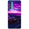 Husa compatibila cu Motorola Edge 20 Lite model Neon Muscle Car, Silicon, TPU, Viceversa, Transparent, Carcasa