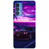 Husa compatibila cu Motorola G20 model Neon Muscle Car, Silicon, TPU, Viceversa, Transparent, Carcasa