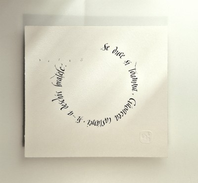 Bogdan Tanase Marinescu - Miniatura caligrafica - Haiku Basho, 2024 foto