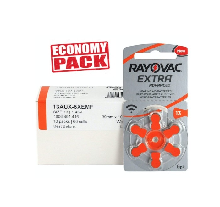 Baterii Rayovac 13 Pentru Aparate Auditive Economy Pack 60 Baterii Baterii Rayovac 13 Pentru Aparate Auditive Economy Pack 60 Baterii