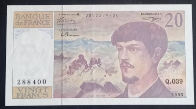 Franța, 20 Franci 1993. foto
