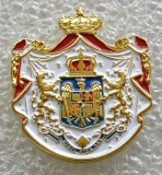 X484 INSIGNA PIN STEMA REGALA A ROMANIEI MARI productie recenta 36mm deosebit de frumoasa