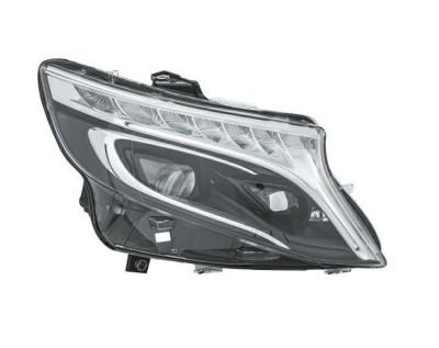 Far MERCEDES Clasa V/Vito (W447), 04.2014-, partea Dreapta, HELLA, cu sistem iluminat in curba; cu &amp;amp;quot;lumina timp de zi&amp;amp;quot; tip LED; LED; electr foto
