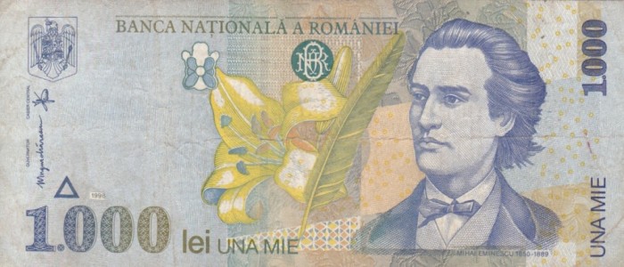 ROMANIA 1.000 lei 1998 VF!!!