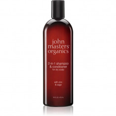 John Masters Organics Scalp 2 in 1 Shampoo with Zinc & Sage sampon si balsam 2 in 1 473 ml