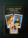 CLASSIC MOVIE POSTERS. 15 ART STICKERS