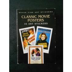 CLASSIC MOVIE POSTERS. 15 ART STICKERS