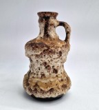 Ulcior de Ceramica Jopeko ( ? ) glazura groasa fat lava arta brutalista Germania de Vest anii &#039; 60 mid century modern