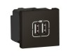 Priza USB tip A dubla 5V 2M Legrand Mosaic negru mat 079194L