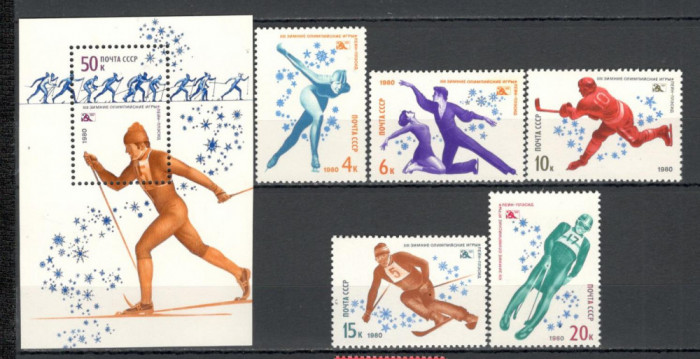 U.R.S.S.1980 Olimpiada de iarna LAKE PLACID MU.640
