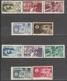 1945 - AGIR, serie dantelata si nedantelata neuzata