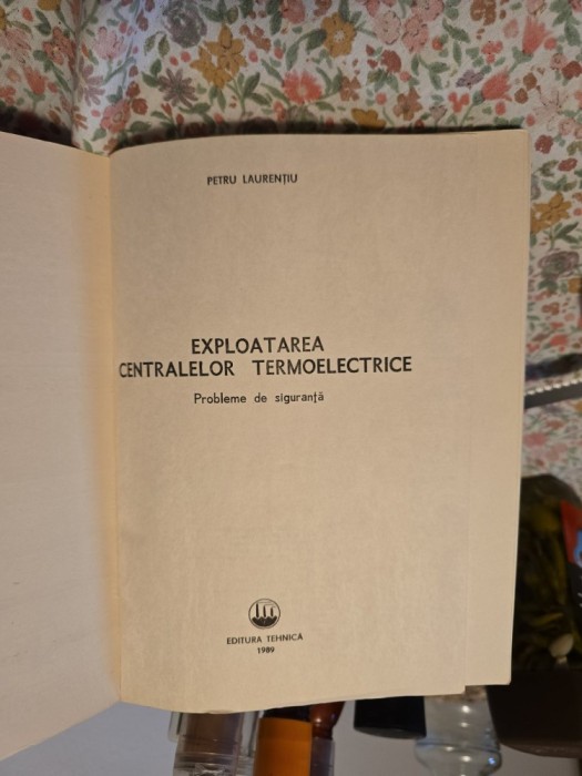 Exploatarea centralelor termoelectrice - Petru Laurentiu