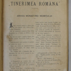 REVISTA '' TINERIMEA ROMANA '' COLEGAT DE 6 NUMERE , ANUL XIII , 1895 - 1896