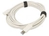Cablu USB 3.2 USB A la USB C Unghi 5m Alb, VCOM