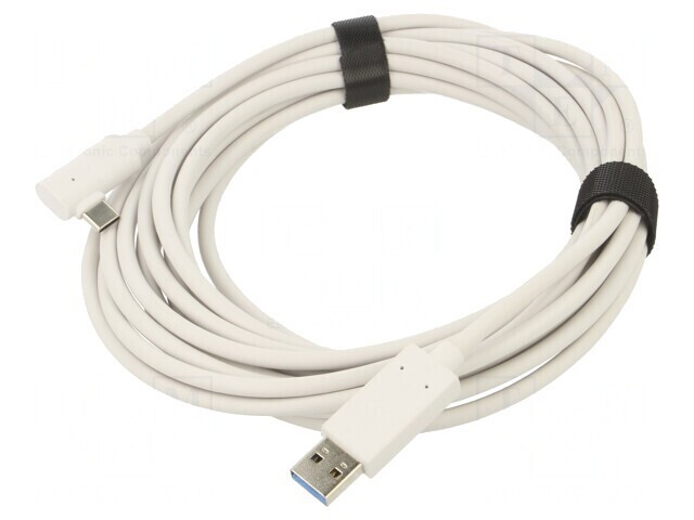 Cablu USB 3.2 USB A la USB C Unghi 5m Alb