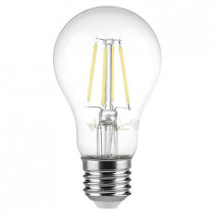 Bec e27 a60 cu filament led 6w 4000k alb neutru